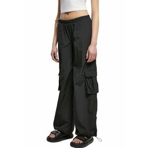 Pantaloni cargo cu talie medie - Negru imagine