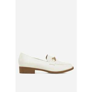 Mocasini Sintetic - Alb - Alb imagine
