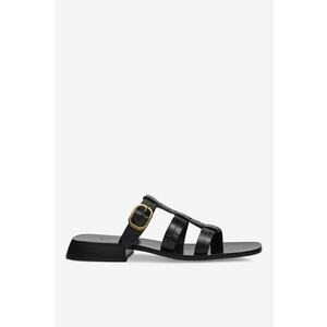 Papuci dama 5905588343516 - Piele naturala - 37 EU - Negru imagine