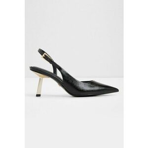 Pantofi slingback din piele ecologica Jeanny - Negru imagine