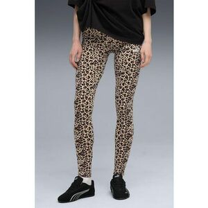 Colanti cu model animal print ESS GRAPHIC - Negru/Maro imagine