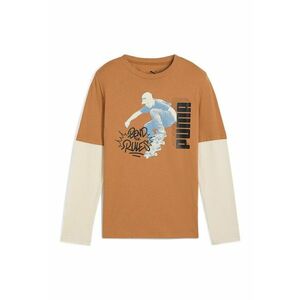 Bluza cu design 2-in-1 Mid 90s - Crem/Maro camel imagine