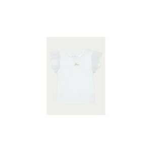 Bluza din bumbac organic cu detaliu logo - Alb imagine