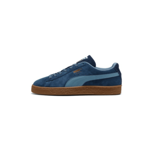 Pantofi sport din piele intoarsa cu sireturi - Albastru inchis/Albastru lavanda imagine