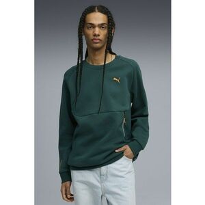 Bluza de trening relaxed fit cu buzunar cu fermoar - Verde englez imagine