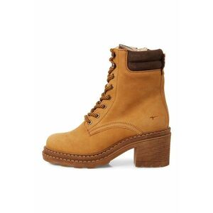 Ghete de piele cu toc - Caramel imagine