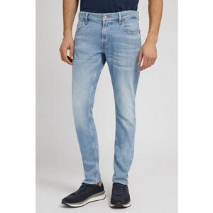 Blugi slim fit cu aspect decolorat Miami - Alb murdar/Albastru deschis imagine