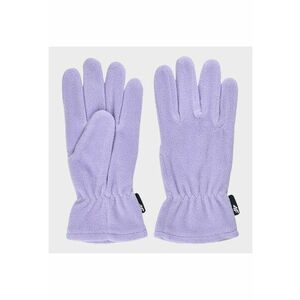 Manusi Calduroase Unisex Junior - din Polar - Violet - Model Clasic 5 Degete - Izolatie Termica - imagine