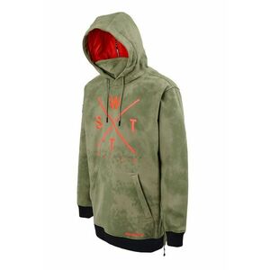 Hanorac cu logo pentru snowboard Orbital - Portocaliu mandarina/Verde sparanghel imagine