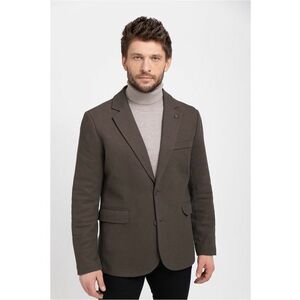 Sacou barbati JB-Elon - Regular Fit - cu buzunare cu clapa - maro - Maro imagine
