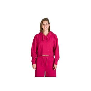 Hanorac oversize din bumbac cu gluga dama Ptti - Rosu imagine