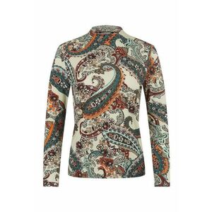 Bluza din amestec de lyocell cu imprimeu paisley imagine