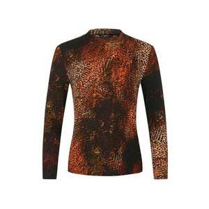 Bluza cu imprimeu abstract si maneca lunga imagine
