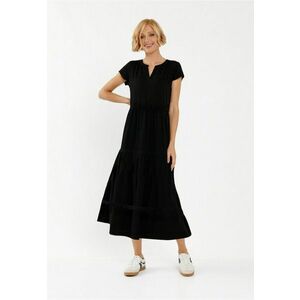 Rochie G-Luma - negru - cu volane - Negru imagine