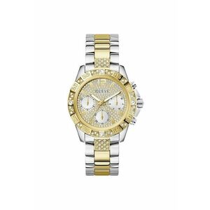 Ceas dama Majesty - argintiu-auriu - 40mm - bratara otel inoxidabil - rezistent la apa 50m imagine