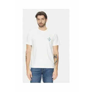 Tricou clasic cu decolteu rotund - Alb imagine