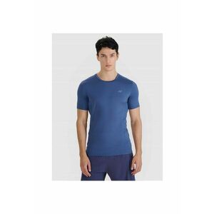 Tricou pentru barbati slim - uscare rapida - albastru marin - material sintetic imagine