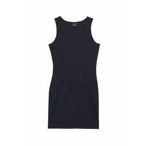 Rochie midi tricotata - negru - pentru femei imagine