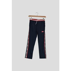 Pantaloni sport cu garnituri contrastante - Rosu/Albastru inchis imagine
