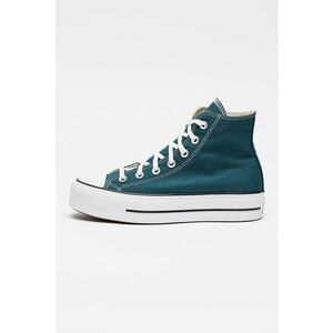 Tenisi din panza cu talpa flatform Chuck Taylor All Star Lift - Verde persan imagine