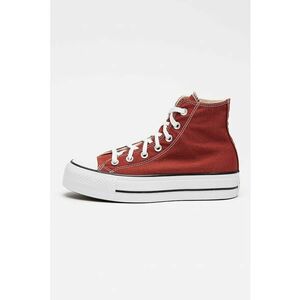 Tenisi din panza cu talpa flatform Chuck Taylor All Star Lift - Caramiziu imagine