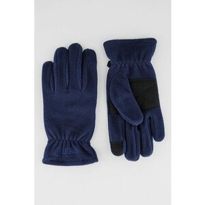 Manusi din fleece cu logo brodat - Negru/Bleumarin imagine