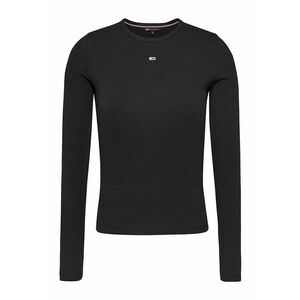 Bluza slim fit cu broderie logo discreta - Negru imagine