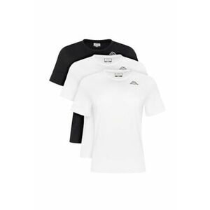 Set 3 tricouri dama - alb - negru - 100% bumbac imagine