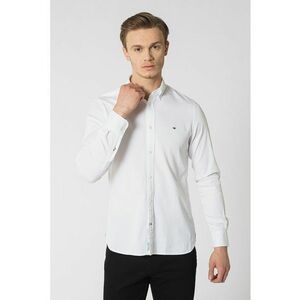 Camasa Oxford slim fit - Alb optic imagine