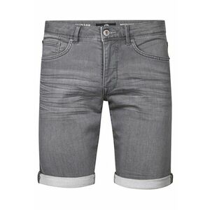 Blugi scurti barbati - bumbac/elastan/bumbac organic/poliester - gri imagine