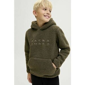 Hanorac din fleece cu logo brodat - Kaki imagine