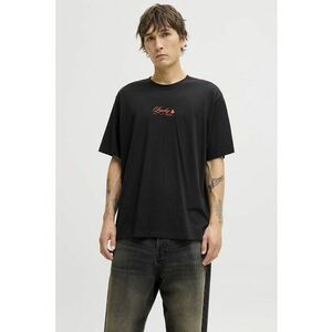 Tricou din bumbac organic cu imprimeu grafic - Rosu/Negru imagine