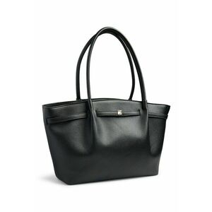 Geanta shopper din piele ecologica - Negru imagine