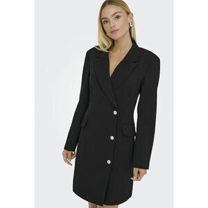 Rochie-sacou scurta - Negru imagine