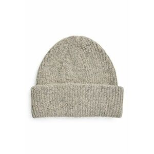 Caciula tricoata cu model uni - Grej imagine