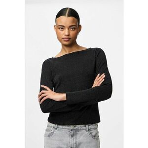 Bluza slim-fit cu decolteu barcuta - Gri antracit imagine