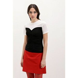 Tricou dama - Fitted Rope Neck - maneca scurta - negru - jerseu imagine