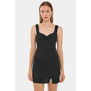 Rochie mini - Poliester - Negru imagine