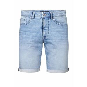 Blugi scurti barbati - bumbac/bumbac organic/poliester/elastan - albastru deschis imagine