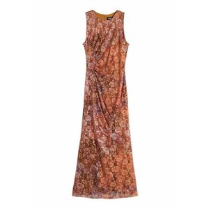 Rochie cocktail Dama - portocalie - 93% poliamida - 7% elastan imagine