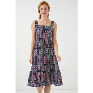 Rochie maxi - HiCCUP - imprimeu BDART - Albastru marin imagine