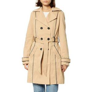 Palton dama - Bumbac/Poliamida - Bej imagine