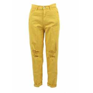 Blugi dama - Bumbac/Elastan - Galben - imagine