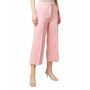 Pantaloni trei sferturi dama - Bumbac - Roz - imagine