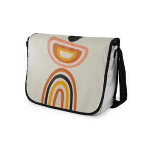 Geanta dama verde - bumbac - 29x36cm - design geometric imagine