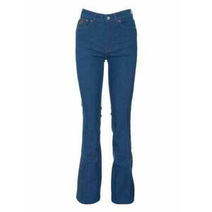 Pantaloni dama - Bumbac/Poliester - Albastru - imagine
