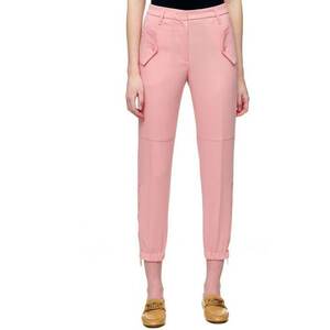 Pantaloni dama - Poliester - Roz - imagine
