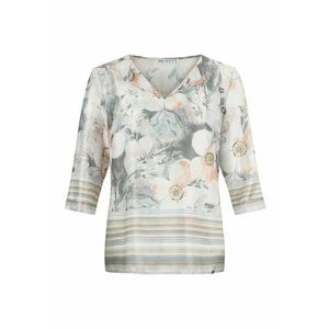 Bluza cu imprimeu floral decolteu in V imagine