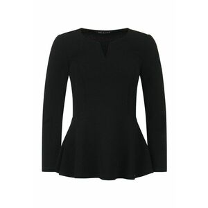 Bluza cu efect peplum si decolteu in V imagine