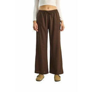 Pantaloni dama - Maro inchis - Textil imagine